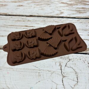 Molde Bombon Silicona Zapato Abanico Cartera IMP. 38696