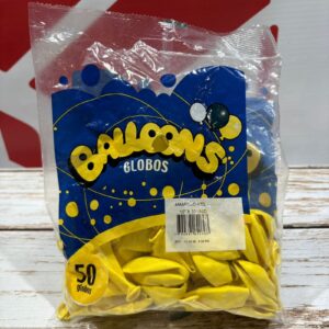 Globos  Látex Amarillo X 50 Unid.  BALLONS 38971