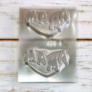 MOLDE ACETATO PLACA CORAZON MAMA 408A IMP