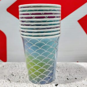 VASO POLIPAPEL DESC. 250 ML  DE SIRENA PACK X 10U IMP