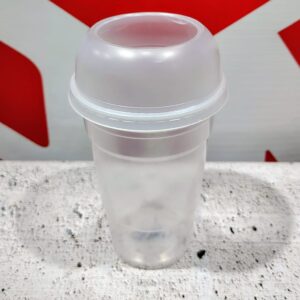 Vaso Milano con Tapa Domo Cuchara 370 cc.