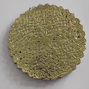 Blondas Caladas Redondas DORADAS 9 cm. x 100 u.