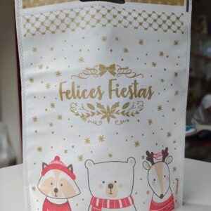 Bolsa de Friselina Navidad 30x40 cm.