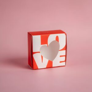 Caja 10x10 cm. - San Valentín Con Visor