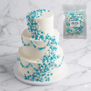 SPRINKLES COPO NIEVE 50GR CELESTE/PLATA/BLANCO 62802