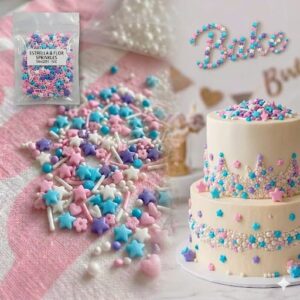 SPRINKLES ESTRELLA 50GR ROSA/VIOLETA/BLANCO 62803