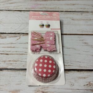 Kit de Decoración 24 Piezas Para Cupcake Rosa Rojo - IMP. 60267