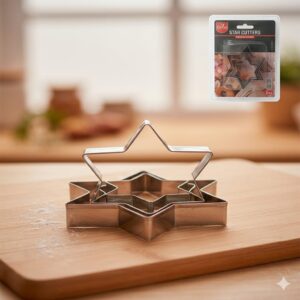 SET 3 PCS CORTANTE DE METAL ESTRELLA 7.5/5.5/4  IMP 67035