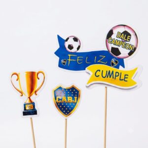 Adorno Feliz cumple 3D  Boca Juniors Copa Campeón C.A. 71854