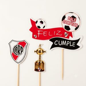 Adorno Feliz Cumple 3D  River Plate Copa Campeón C.A. 71855