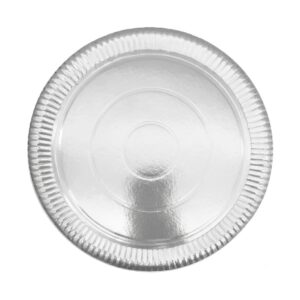 Pack x 10 Bandeja Redonda  Plateada 16 cms