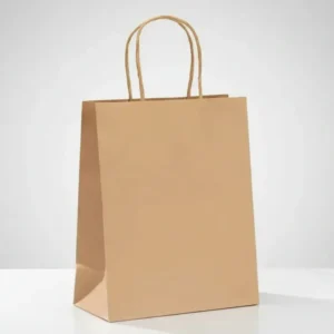 Bolsa Kraft con manijas 12x19x5,5 cm.