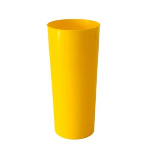 Vasos Trago Largo Flexible Amarillo x 10 Unid.