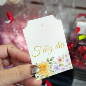 Tags x 10 u. Flores