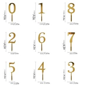 Numeros Espejados 7 cm.