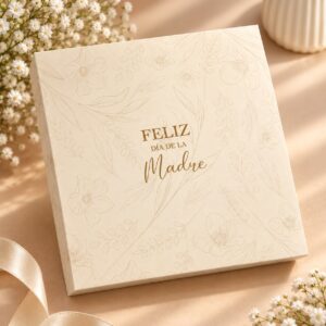 Caja oro mamá