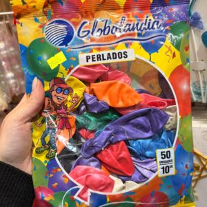 Globos Látex Multicolor PERLADO X 50 Unid. GLOBOLANDIA 29137