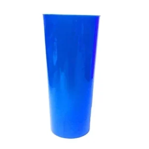 Vasos Trago Largo Flexible Azul x 10 Unid.