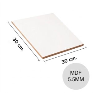 Base MDF Reforzada Blanco de 5,5 mm 30x30